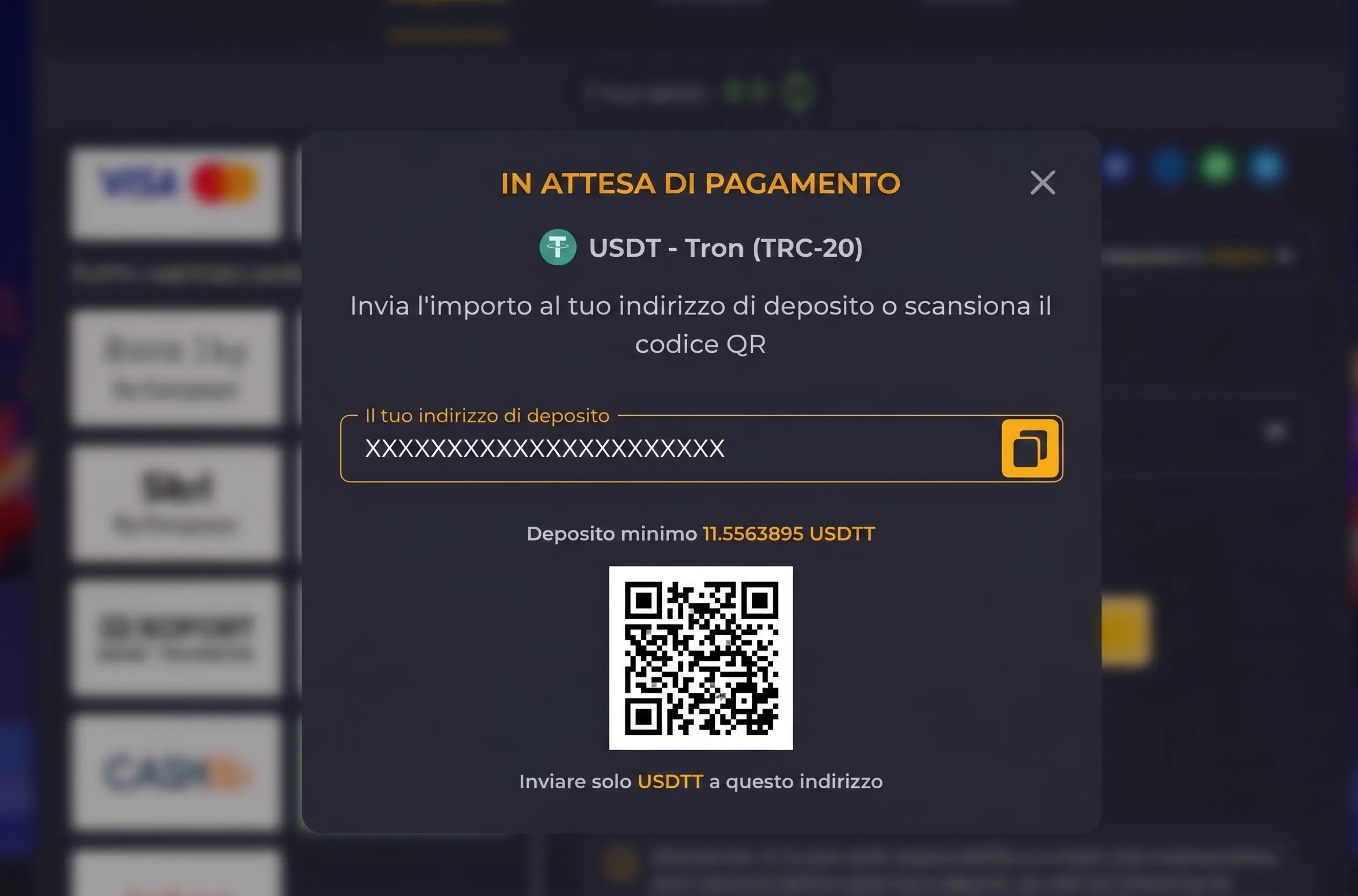 Metodo pagamento criptovalute casino